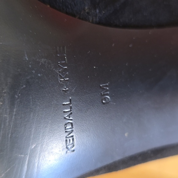 Kendall & Kylie Zanna Black Suede Sexy Over The Knee High Heels Boots Size 9M - Picture 12 of 16